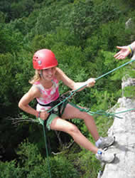 Rock Climbing and Rappelling